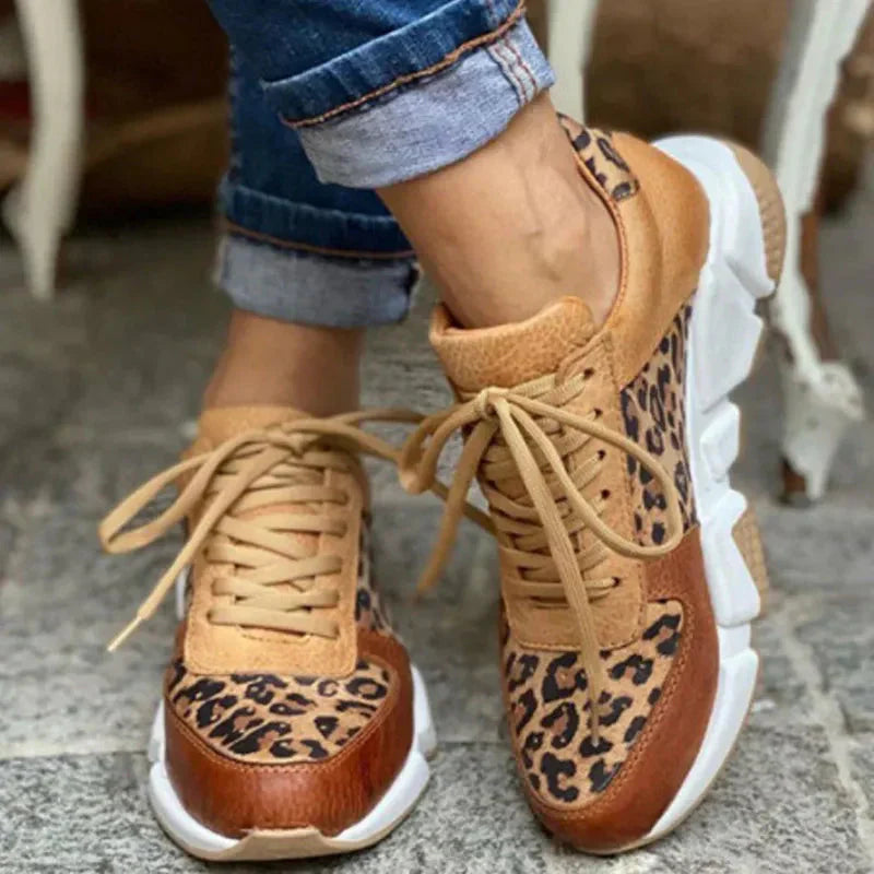 Femke™ | Sneakers leopardate comode