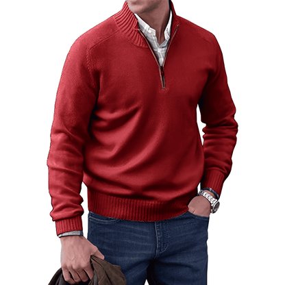 Rick™ - Maglione in cashmere con zip